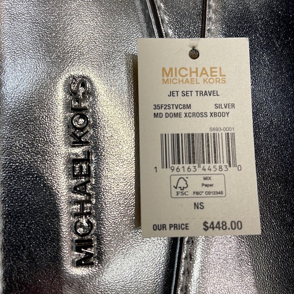 MICHAEL KORS Jet Set Medium Logo Dome Satchel
Silver XCROSS XBODY - Picture 2 of 16
